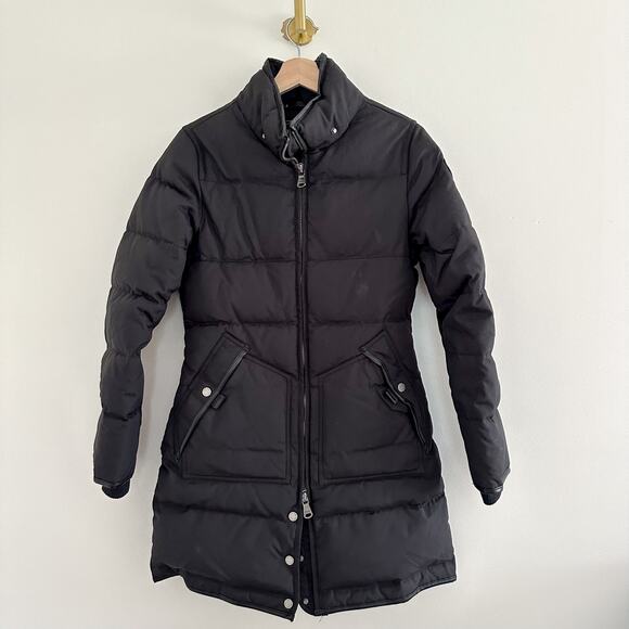 Pajar Hypoallergenic Down Feather Quilted Puffer Parka Jacket Black XS - Picture 1 of 13